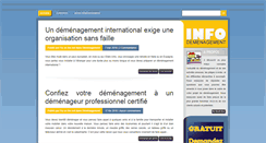 Desktop Screenshot of info-demenagement.com